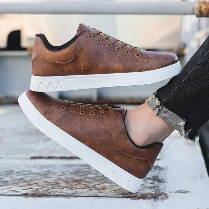 Mocassins Homme Style Britannique – Chaussures Plates en Cuir, Élégantes & Décontractées – Printemps/Été
