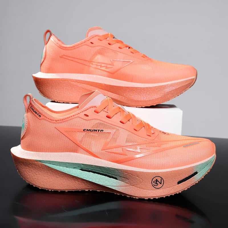 Chunta – Chaussures de running marathon à plaque carbone – Légères, respirantes et performantes – Homme/Femme