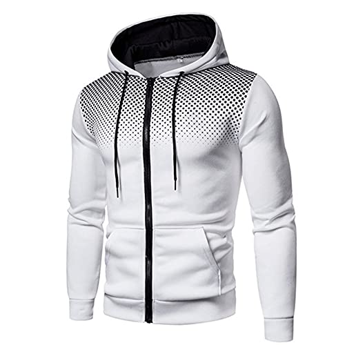 Veste Homme à Capuche Mi-Saison – Coupe Ajustée, Zippée & Respirante