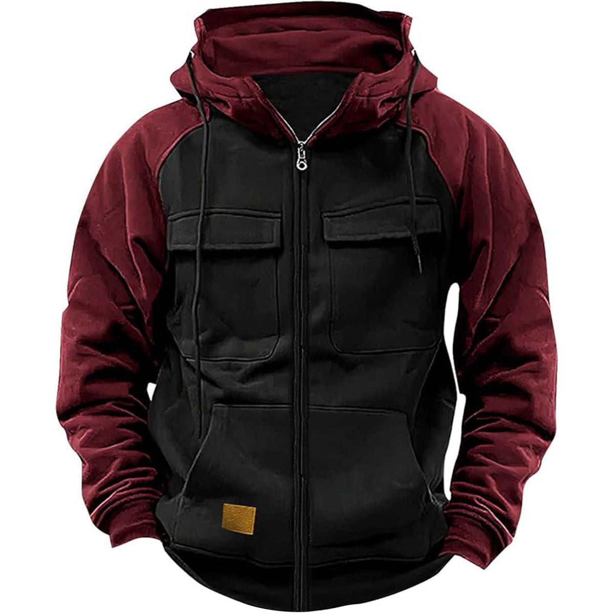 Gilet polaire zippé à capuche pour homme
