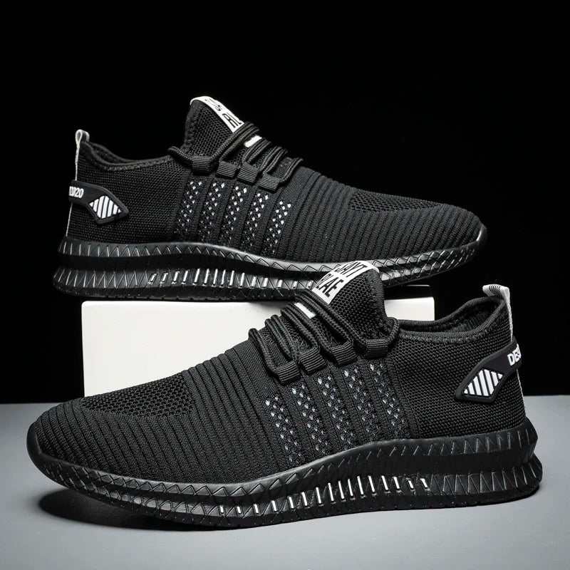 👟 Baskets Homme Légères & Respirantes – Chaussures de Marche à Lacets – Style Casual Moderne