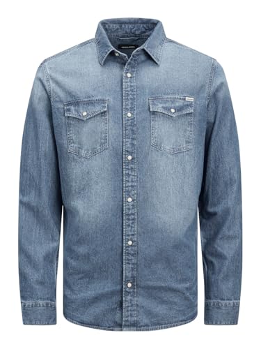 JACK & JONES – Chemise en jean coupe confort pour homme – Style décontracté et urbain