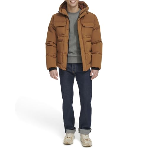 Levi’s - Doudoune à capuche avec poches poitrine – Homme
