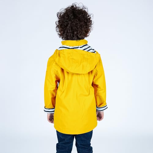 🌧️ Breizh Ocean – Ciré imperméable mixte pour enfant – Intérieur rayé style marinière – Garçon & fille de 1 à 14 ans
