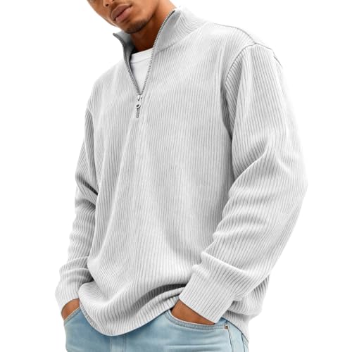 Sweat homme en velours côtelé à manches longues