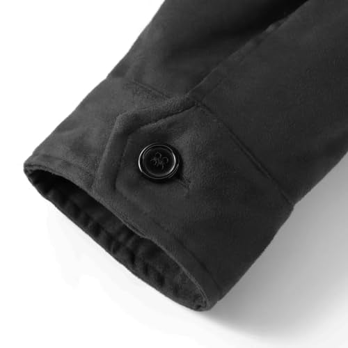 Allthemen – Veste épaisse en velours côtelé pour homme – Manteau chaud en coton pour l'hiver