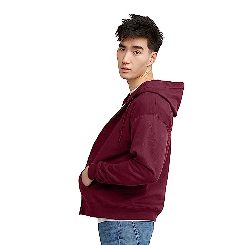 Hanes EcoSmart Fleece – Sweat à Capuche Homme Zippé – Hoodie Polaire Décontracté