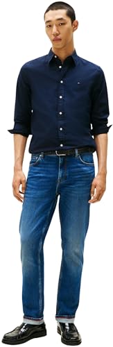 Tommy Hilfiger – Chemise Homme Slim Fit à Col Kent – Élégante & Moderne