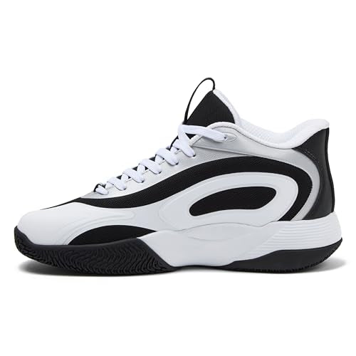 Reebok Open Gym High Top – Chaussures Basketball Homme Blanc, Noir & Argent