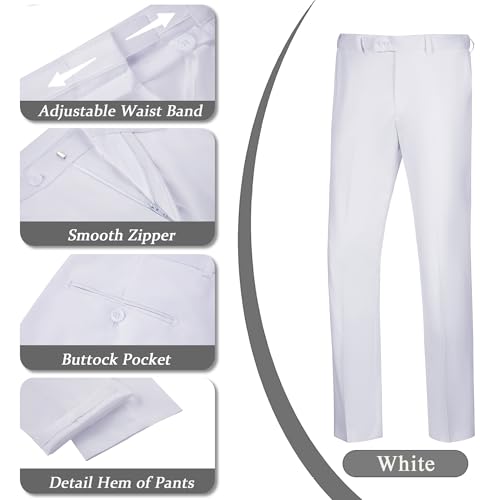 Men Suits 2 Piece Double Breasted Slim Fit Suit Jacket Pants Set