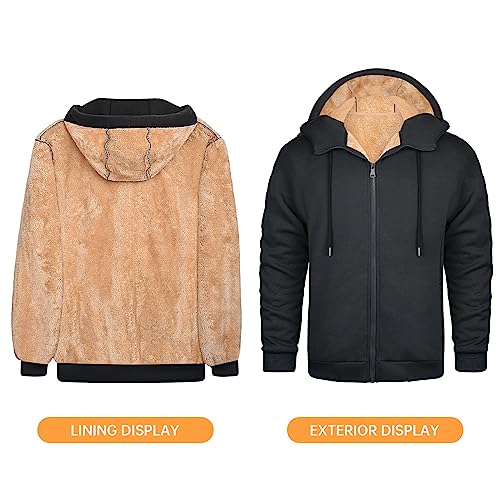 Sweat à capuche PASUDA zippé en polaire pour homme