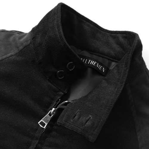 Allthemen – Veste épaisse en velours côtelé pour homme – Manteau chaud en coton pour l'hiver