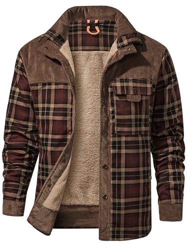 Chemise homme Mr.Stream en flanelle à carreaux doublée sherpa