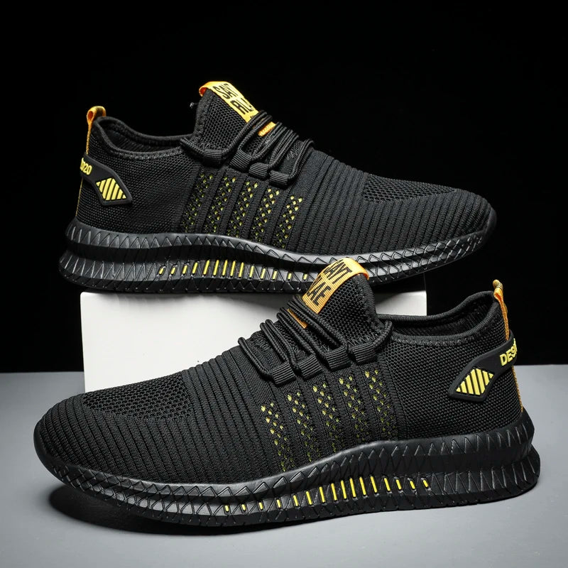 👟 Baskets Homme Légères & Respirantes – Chaussures de Marche à Lacets – Style Casual Moderne
