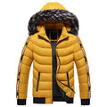 Doudoune Homme Chaude & Matelassée avec Fourrure – Manteau d’Hiver Élégant & Décontracté