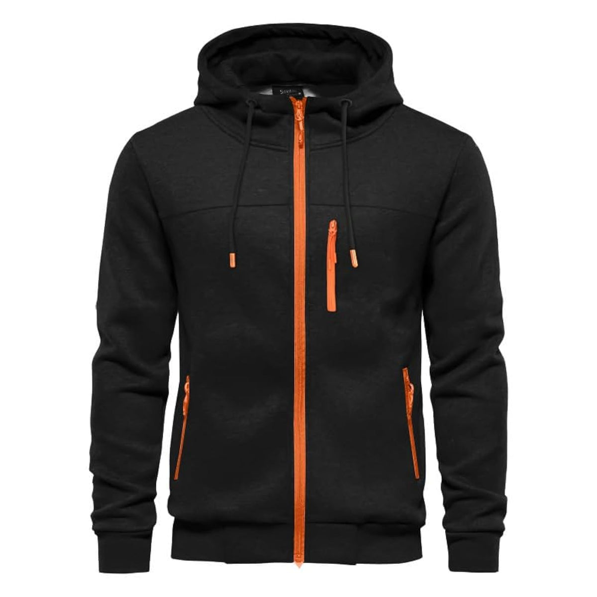 CTU – Sweat à capuche zippé en polaire pour homme – Manches longues & style casual