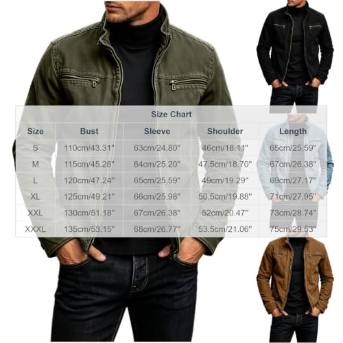 Veste en coton pour homme – Manteau décontracté doux et chaud – Style outdoor classique