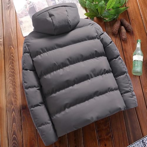 Doudoune Homme Hiver à Capuche – Blouson Matelassé Chaud Style Bomber & Moto