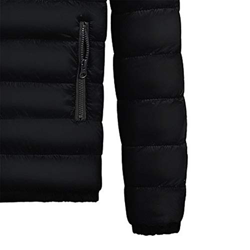 Doudoune légère homme sans capuche – Veste hiver chaude oversize et grande taille