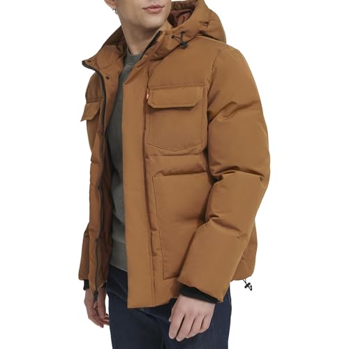 Levi’s - Doudoune à capuche avec poches poitrine – Homme