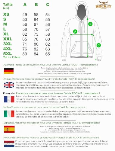 Sweat à capuche zippé homme ROCK-IT Apparel® Racer 07