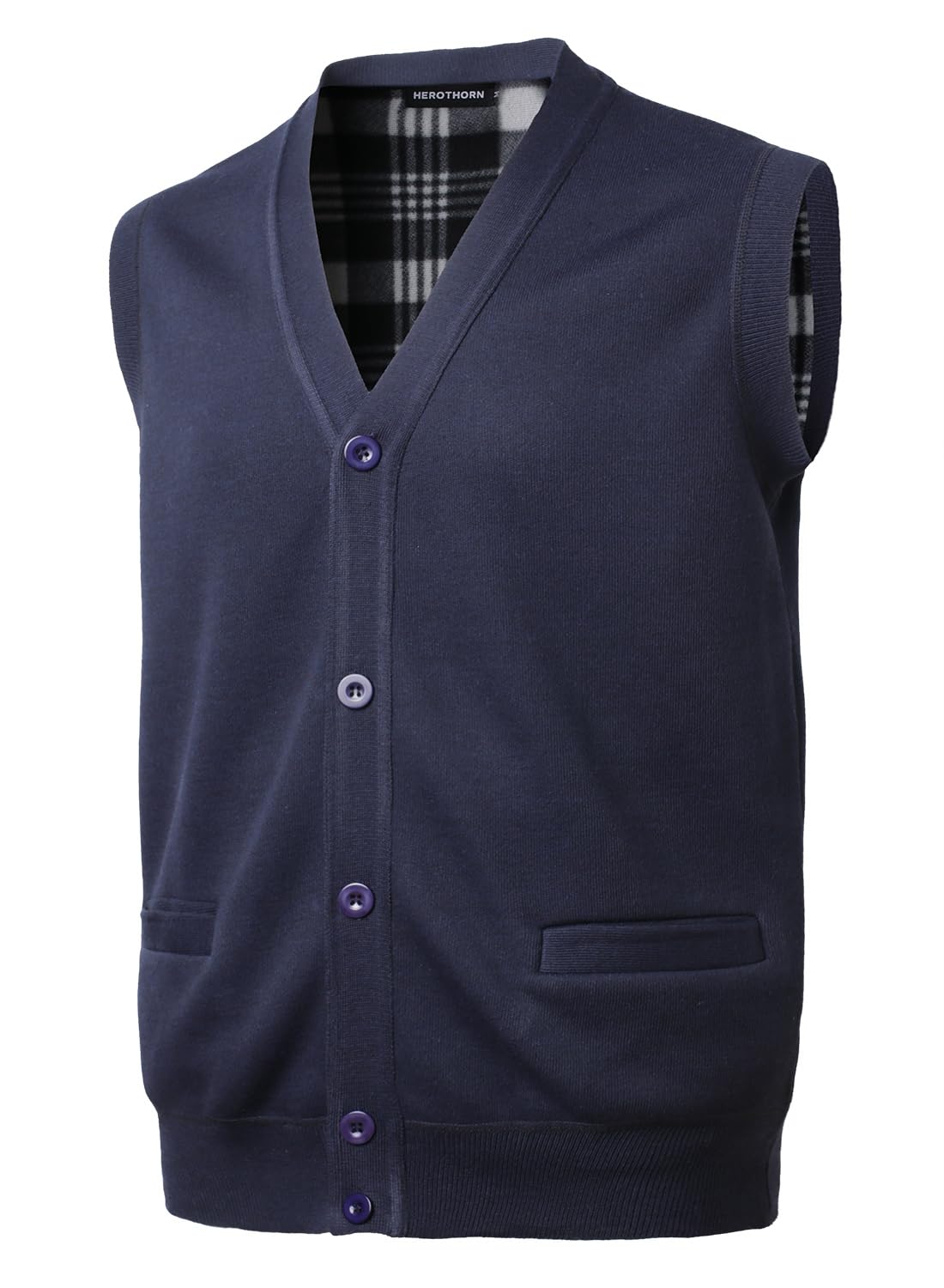 Gilet homme Herothorn – Maille torsadée et col V