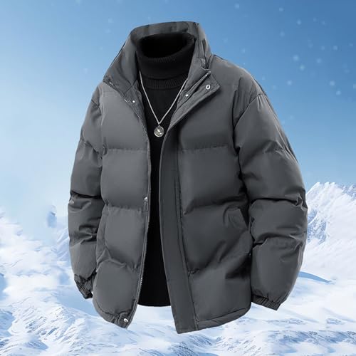 Doudoune matelassée d'hiver pour homme – Manteau chaud, épais et coupe-vent – Style outdoor et randonnée