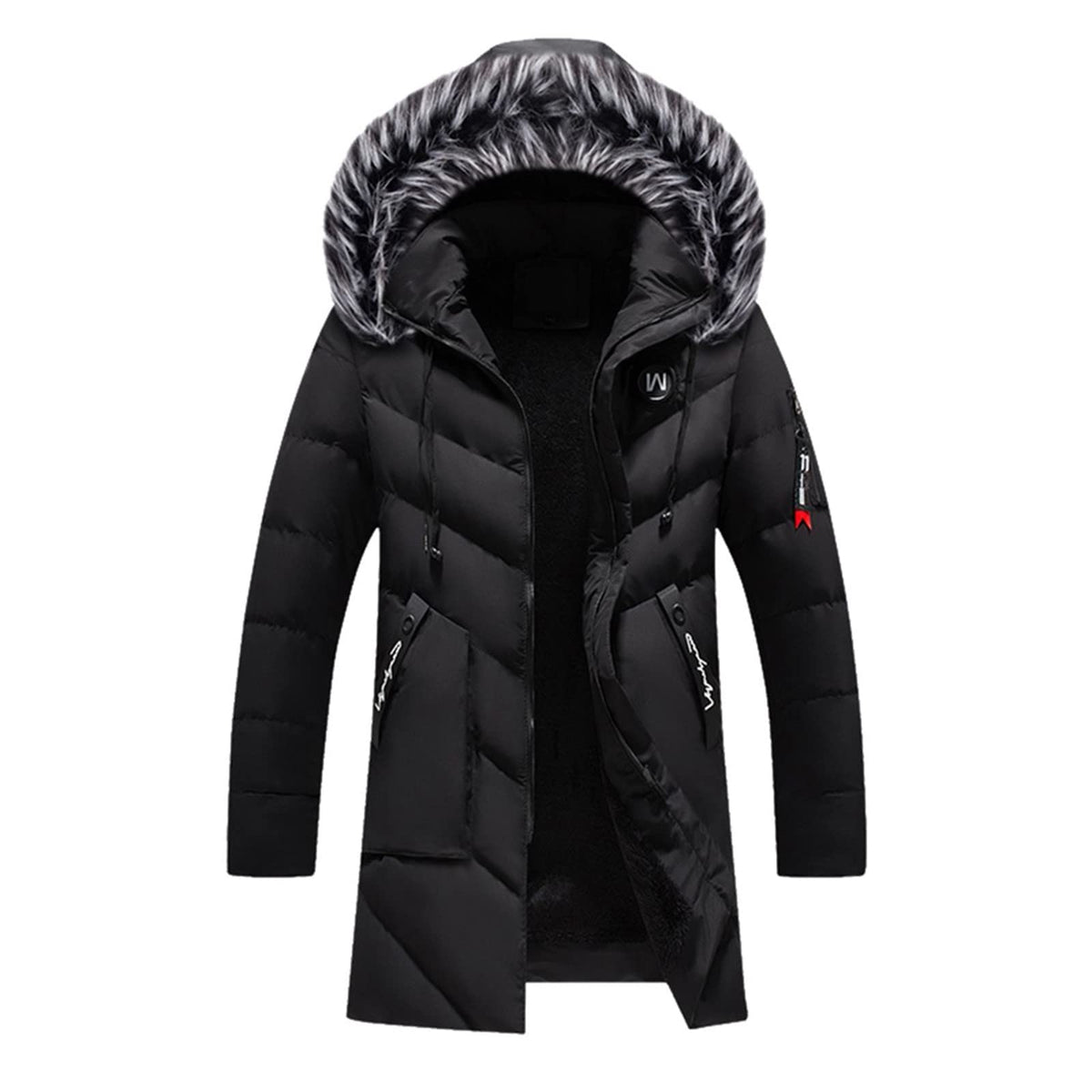 KINKOCCL – Veste Homme avec Fourrure – Blouson Décontracté, Chaud & Tendance