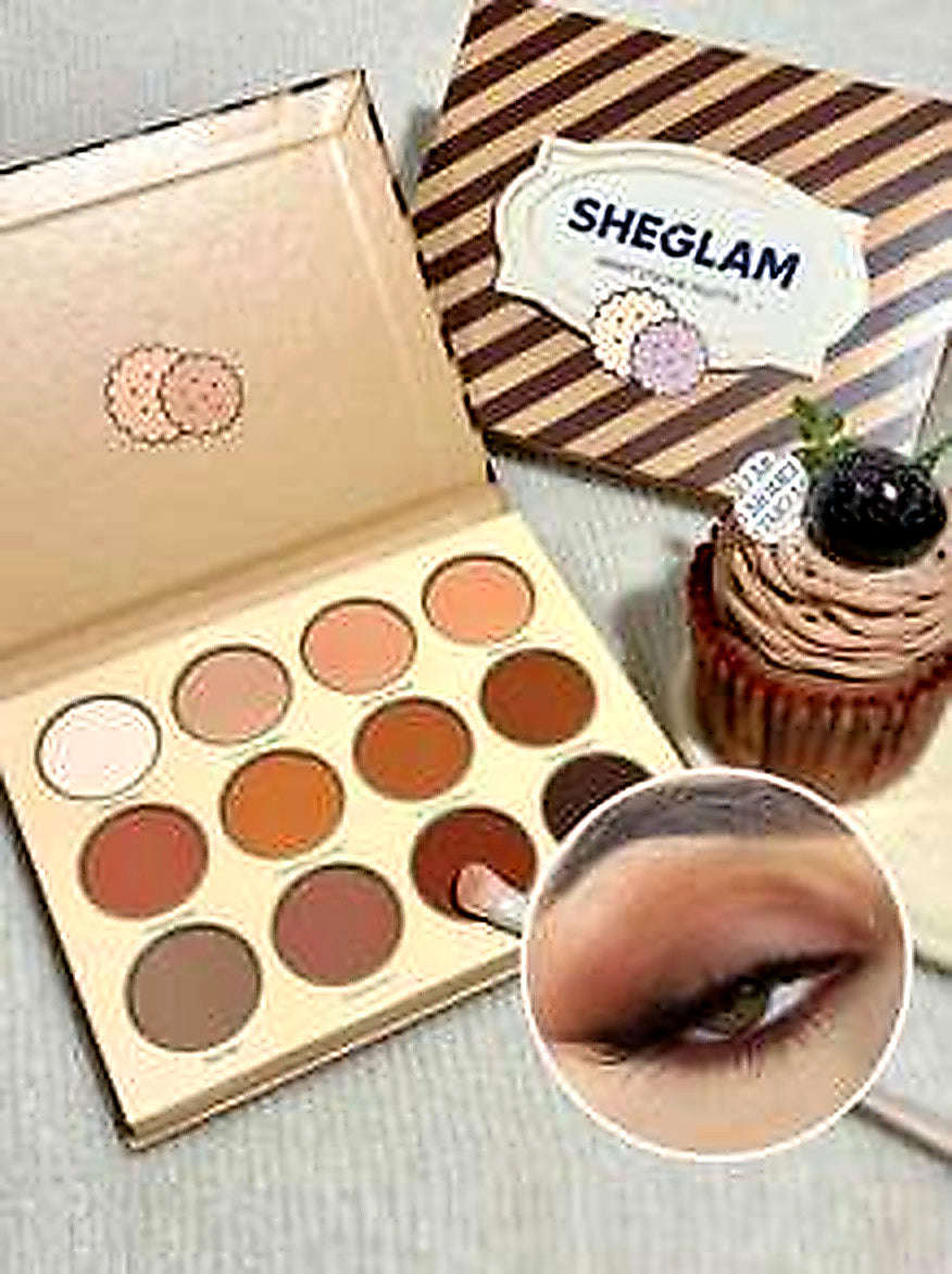 SHEGLAM Smart Cookie – Palette 12 Couleurs, Fards Mats & Scintillants VELICYA