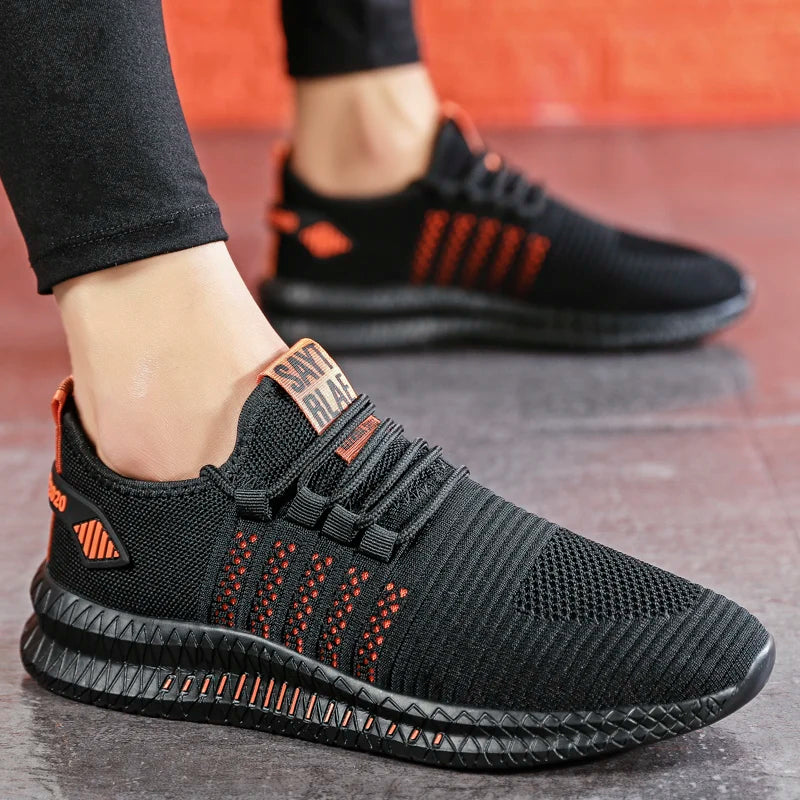 👟 Baskets Homme Légères & Respirantes – Chaussures de Marche à Lacets – Style Casual Moderne