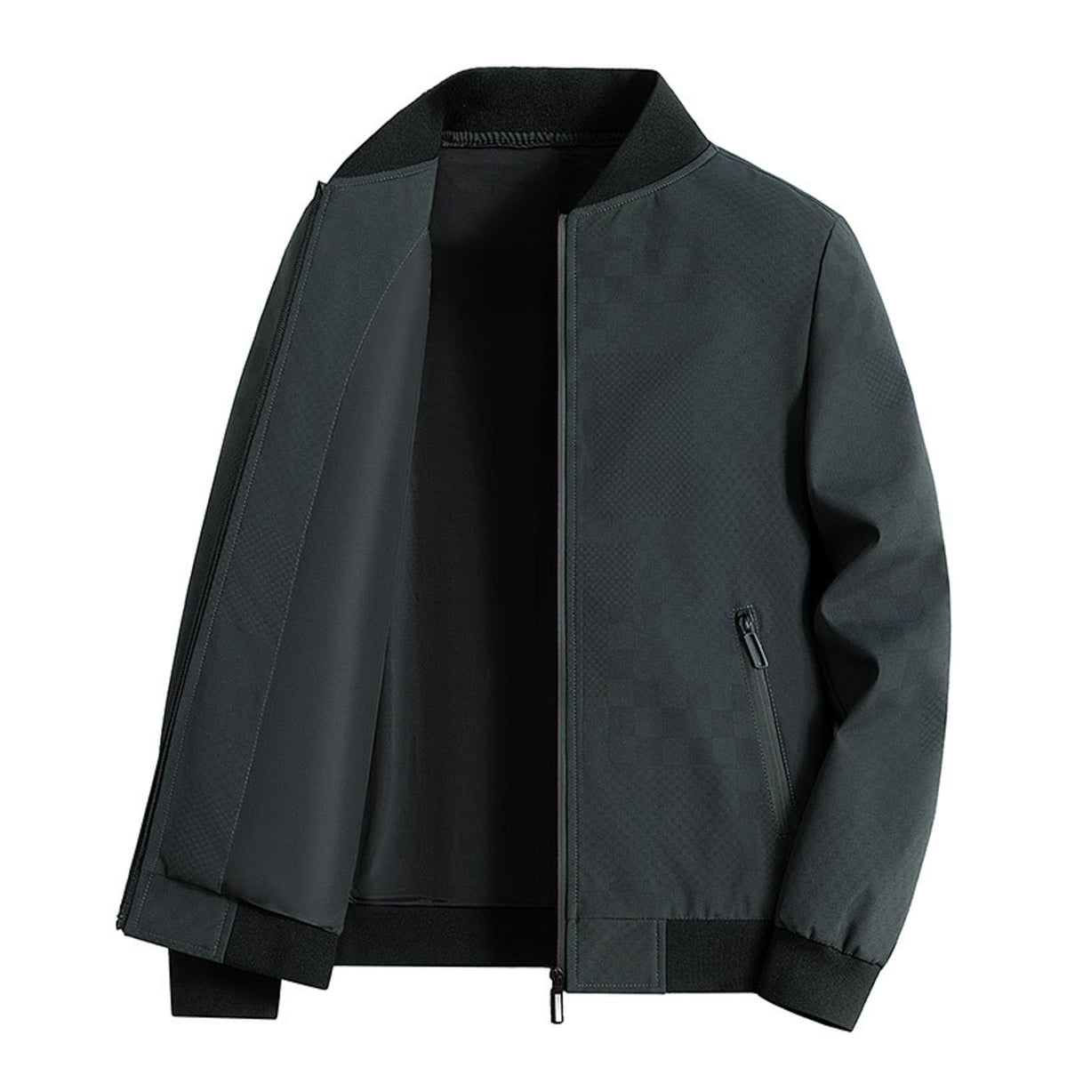 Veste Homme en Cuir Rouge – Veste Légère d’Été avec Poches Zippées – Style Biker & Casual Chic