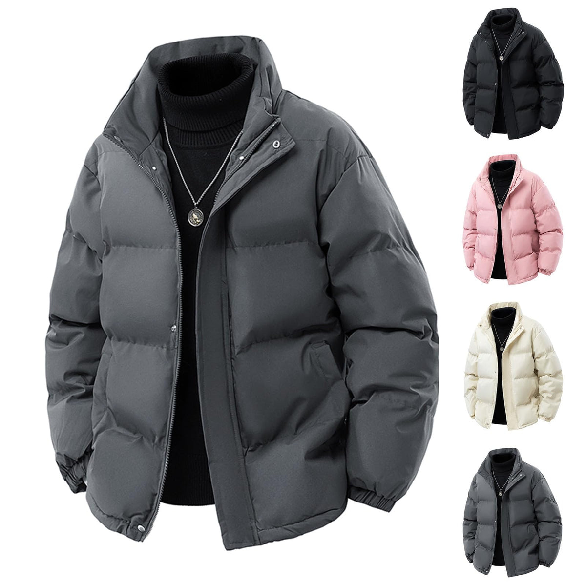 Doudoune Homme Hiver Matelassée – Manteau Chaud & Épais Coupe-Vent – Style Outdoor & Randonnée