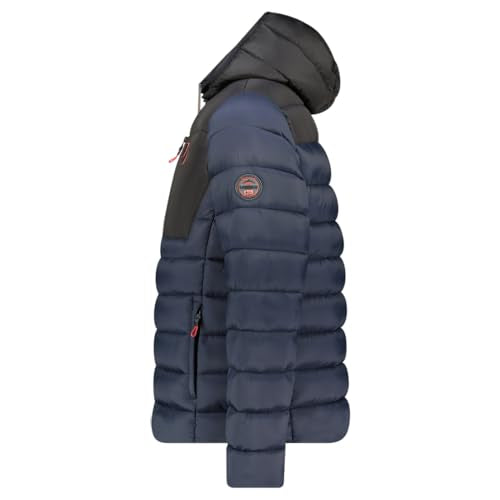 Geographical Norway Batilo Homme – Doudoune chaude et matelassée pour homme – Veste coupe-vent automne-hiver