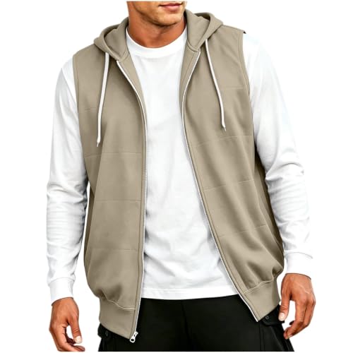 Gilet homme Wyongtao sans manches à capuche zippé