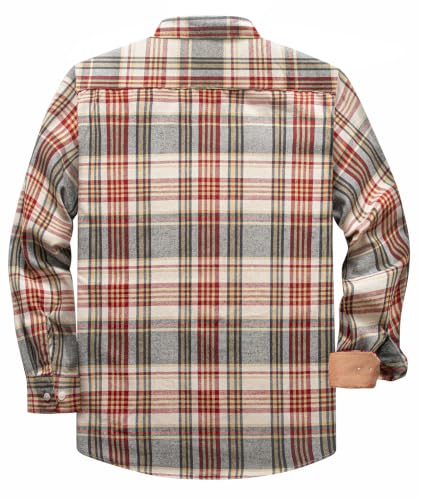 ZITY – Chemise en flanelle à carreaux pour homme – Style décontracté, chaleureux et intemporel