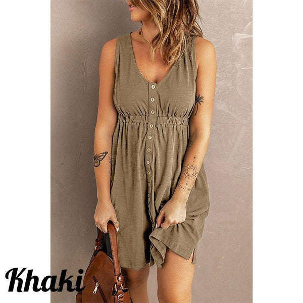 Robe courte sans manches pour femme VELICYA