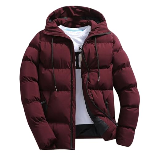 Doudoune Homme Hiver Slim Fit à Capuche – Parka Chaude Zippée & Grande Taille
