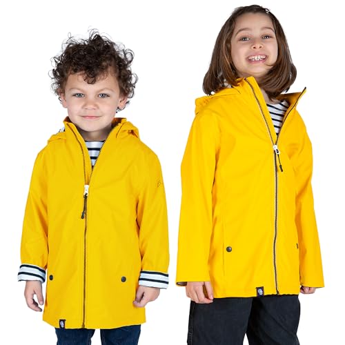 🌧️ Breizh Ocean – Ciré imperméable mixte pour enfant – Intérieur rayé style marinière – Garçon & fille de 1 à 14 ans