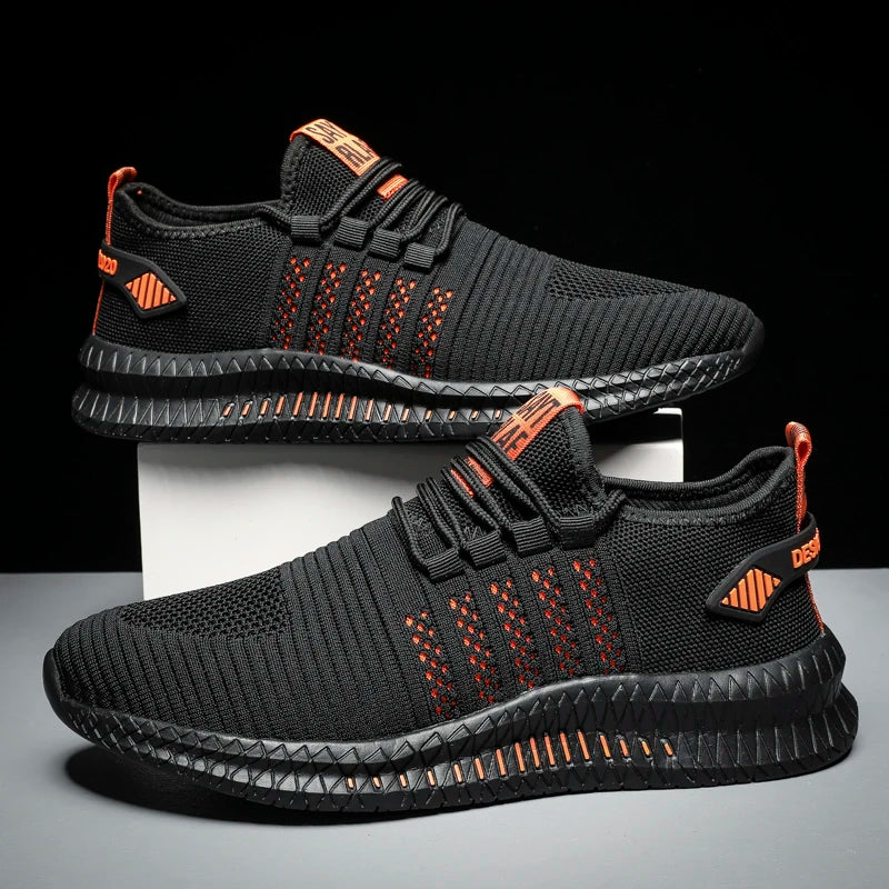 👟 Baskets Homme Légères & Respirantes – Chaussures de Marche à Lacets – Style Casual Moderne