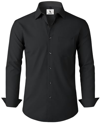 Chemise homme slim fit à manches longues – style business, décontracté et élégant