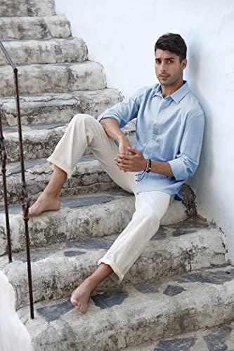 Runcati – Chemise Homme à Manches Longues – Style Décontracté, Moderne & Polyvalent