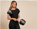 Blouse Femme à Rayures Verticales – Élégance Géométrique & Business Casual VELICYA