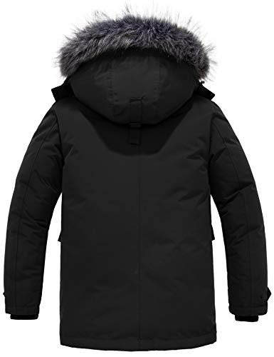 CHIN·MOON – Parka d'hiver pour homme avec capuche amovible – Manteau épais et chaud