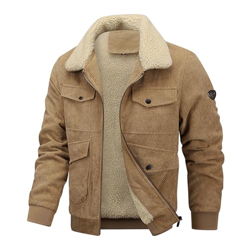 Veste Homme Style US – Blouson Cargo Chaud avec Polaire Épaisse – Esprit Militaire & Outdoor