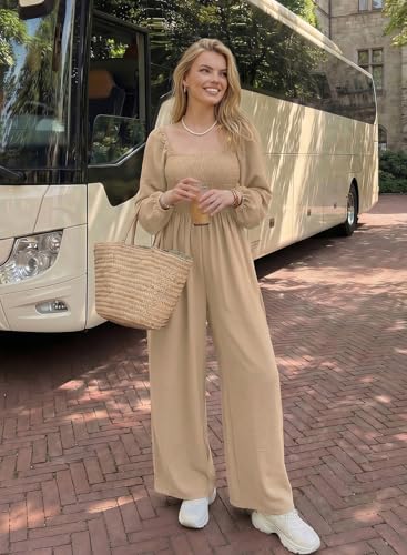 Dokotoo – Combinaison femme extensible à bretelles, coupe ample et style casual chic