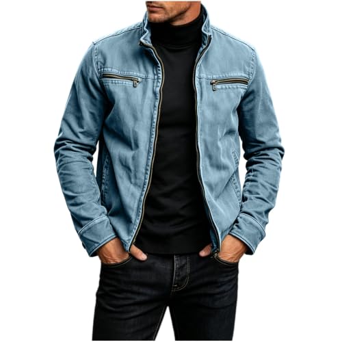Veste en coton pour homme – Manteau décontracté doux et chaud – Style outdoor classique