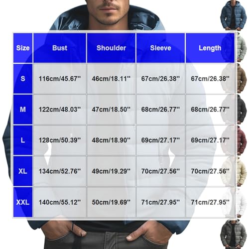 Doudoune Homme Hiver à Capuche – Parka Chaude, Épaissie & Coupe-Vent Grande Taille