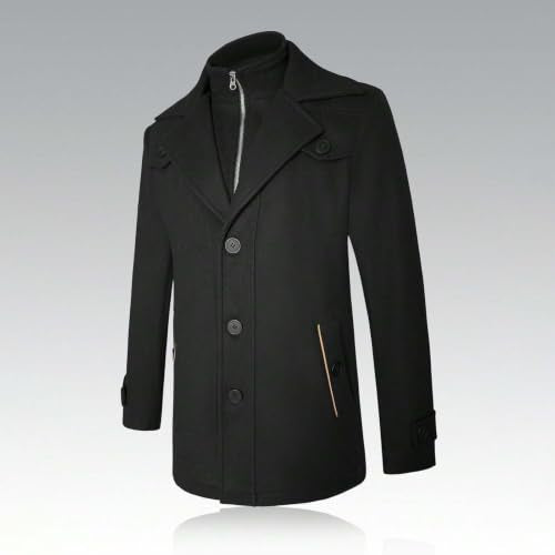 Parka épaisse pour homme – Blouson décontracté et extensible – Manteau d'extérieur style classique