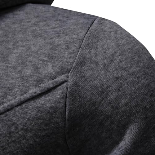 Susenstone – Sweat à Capuche Homme Grande Taille – Cardigan Sportswear Uni avec Poche