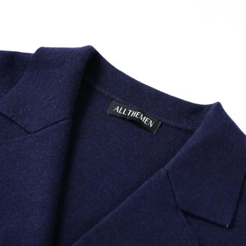 Allthemen – Cardigan Homme en Laine à Double Boutonnage – Pull Chaud & Élégant